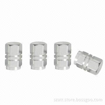 Tire Valve Caps, Made of Steel, Aluminum, Brass or Plastic Materials
